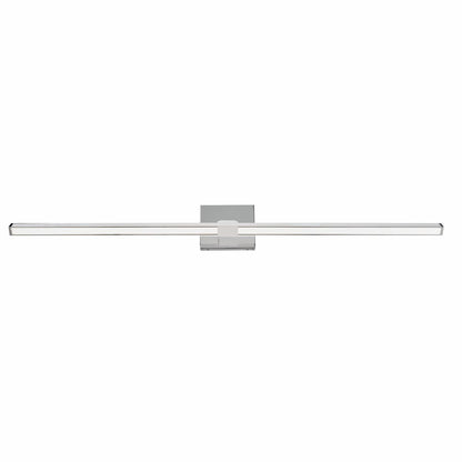 Modern Abra Epee 42-inch LED vanity fixture with sleek linear profile and pivoting arm for contemporary bathroom mirrors