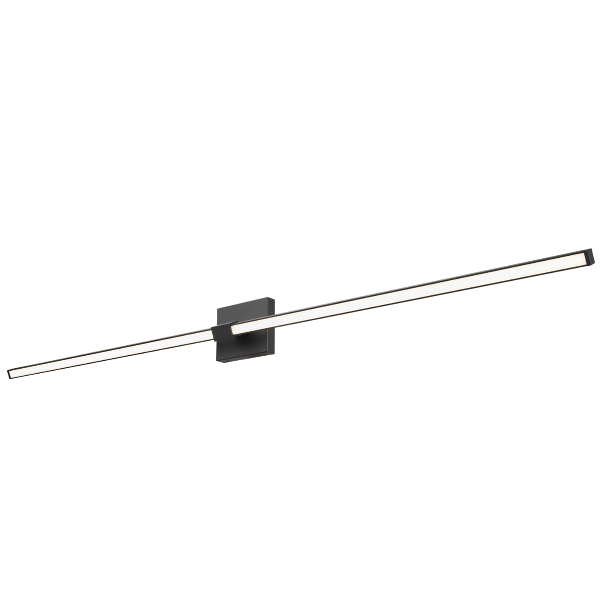Abra Epee 58" Pivoting Arm Vanity Bar Black
