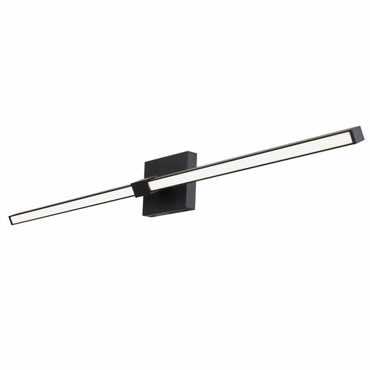 Abra Epee 20142WV 58-inch pivoting arm vanity bar with integrated LED lighting for modern bathroom interiors