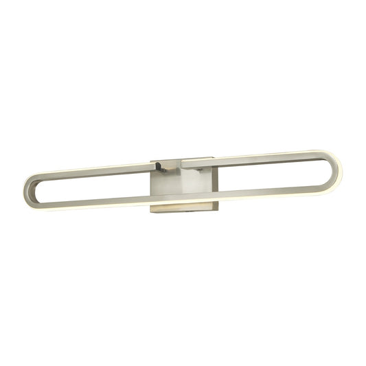 Abra Speedway 20144WV 32-inch LED wall vanity fixture featuring a contemporary split oval design for mirror illumination