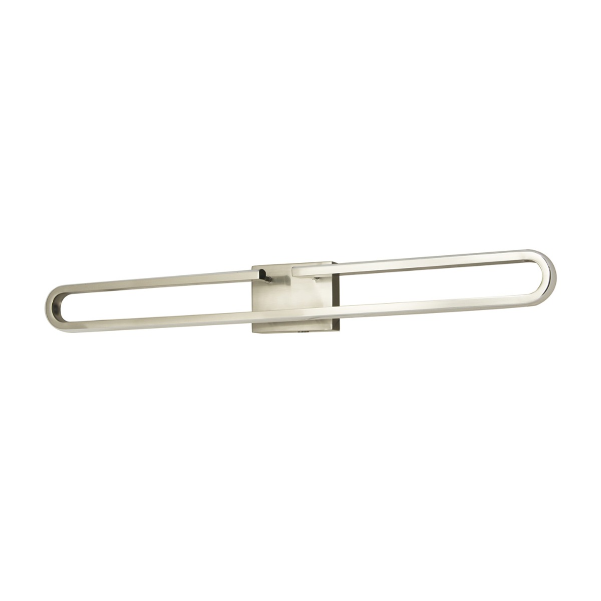Abra Speedway Split Oval LED Vanity Brushed Nickel
