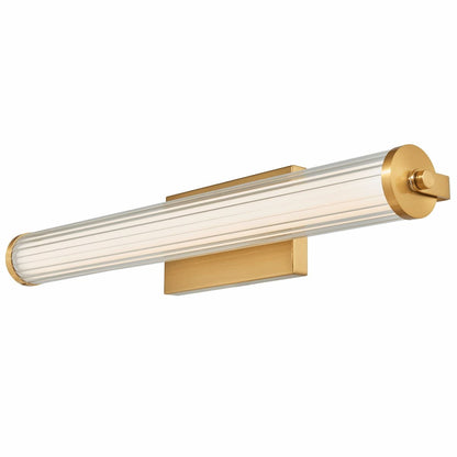 Abra Macie 20160WV 24-inch wall vanity fixture featuring fluted clear glass shades for elegant contemporary illumination