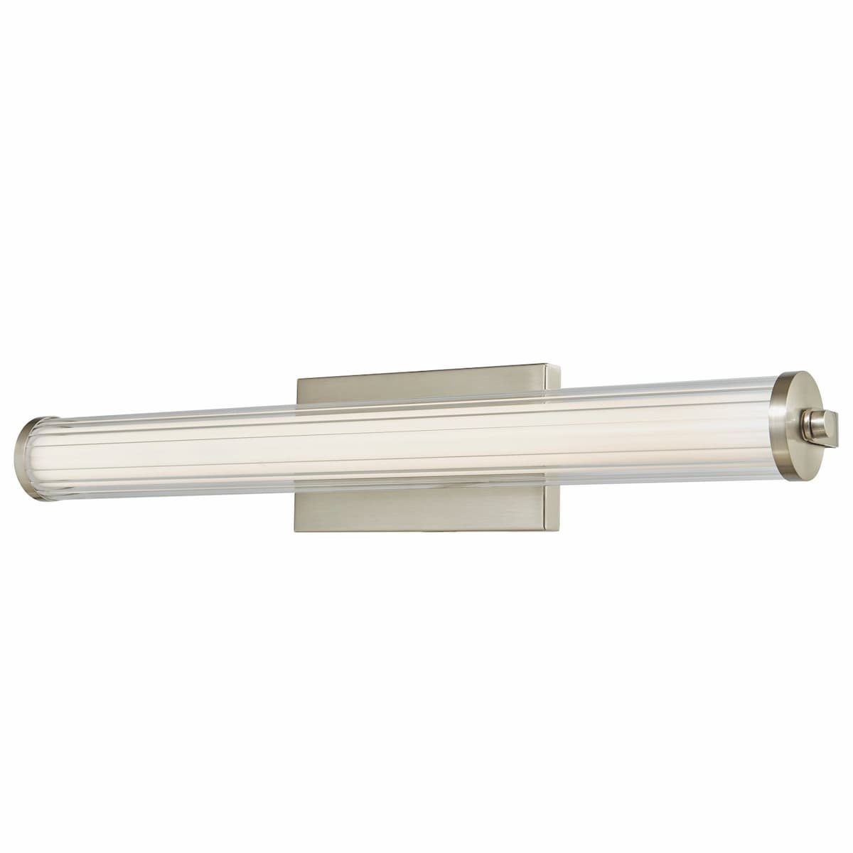Abra 20160WV Macie bathroom vanity light with decorative fluted clear glass construction for residential and commercial interiors