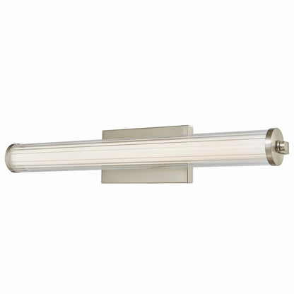 Abra 20160WV Macie bathroom vanity light with decorative fluted clear glass construction for residential and commercial interiors