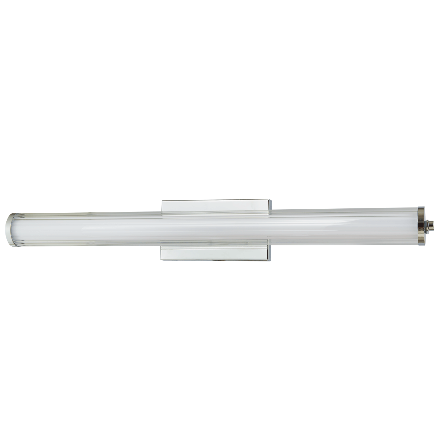 Abra Macie Fluted Clear Glass Vanity Chrome