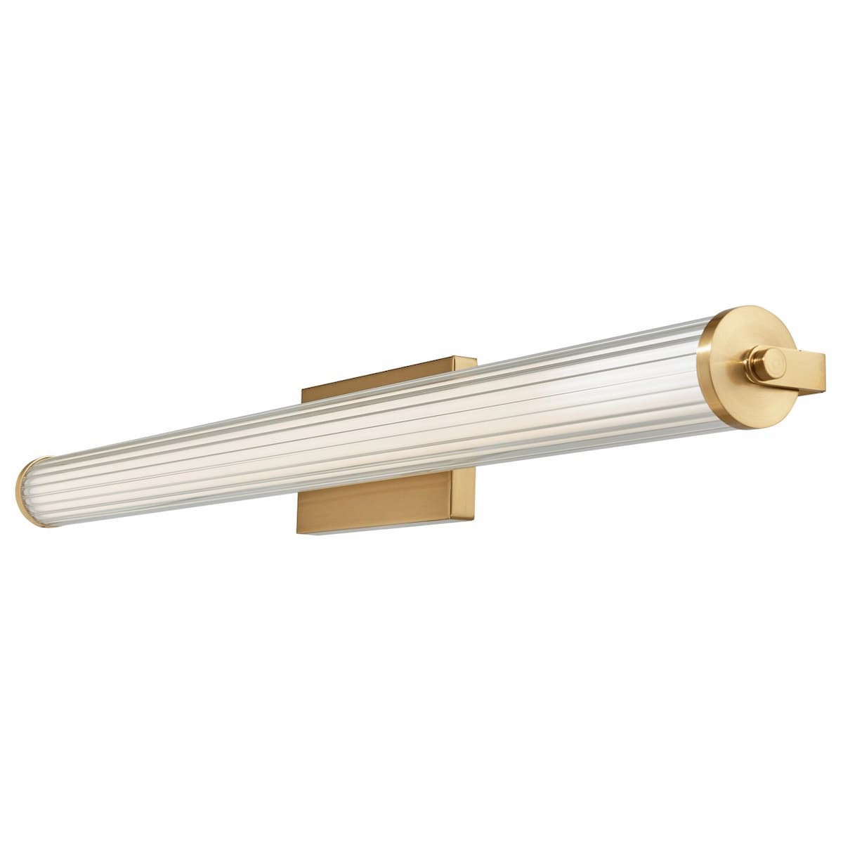 Abra Macie 20162WV 36-inch wall vanity fixture featuring fluted clear glass shades for elegant contemporary illumination