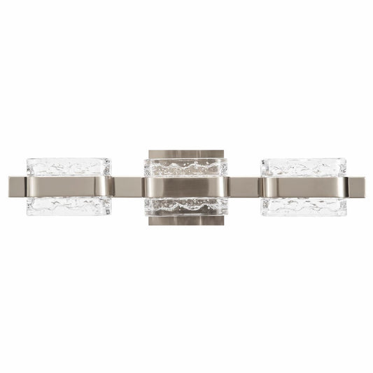Abra Jojo 20164WV 3-light crystal glass vanity fixture with movable backplate for modern bathroom lighting