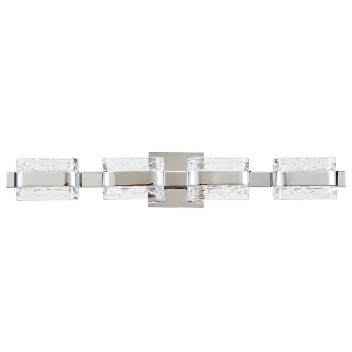 Abra Jojo 20165WV wall vanity light featuring four crystal glass shades and an adjustable movable backplate design