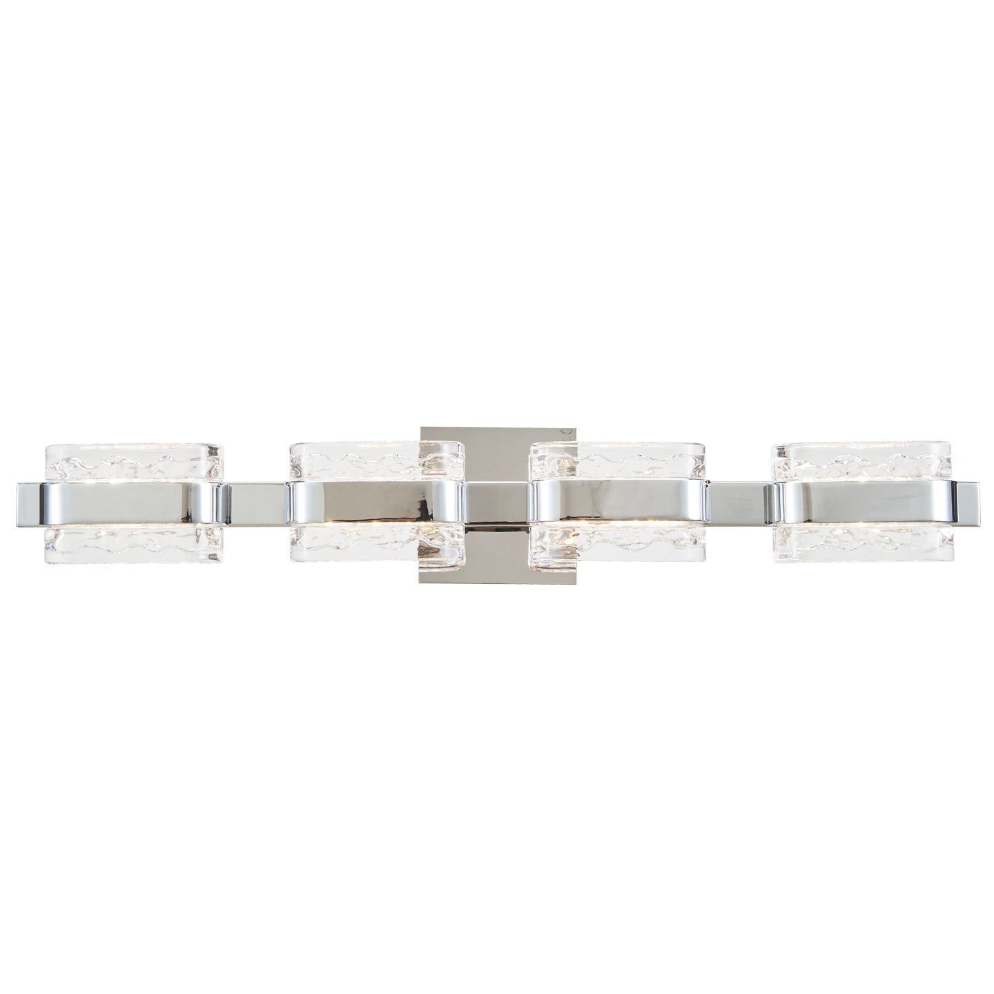Abra JoJo 4-Lt Crystal Glass Vanity with movable Backplate Chrome