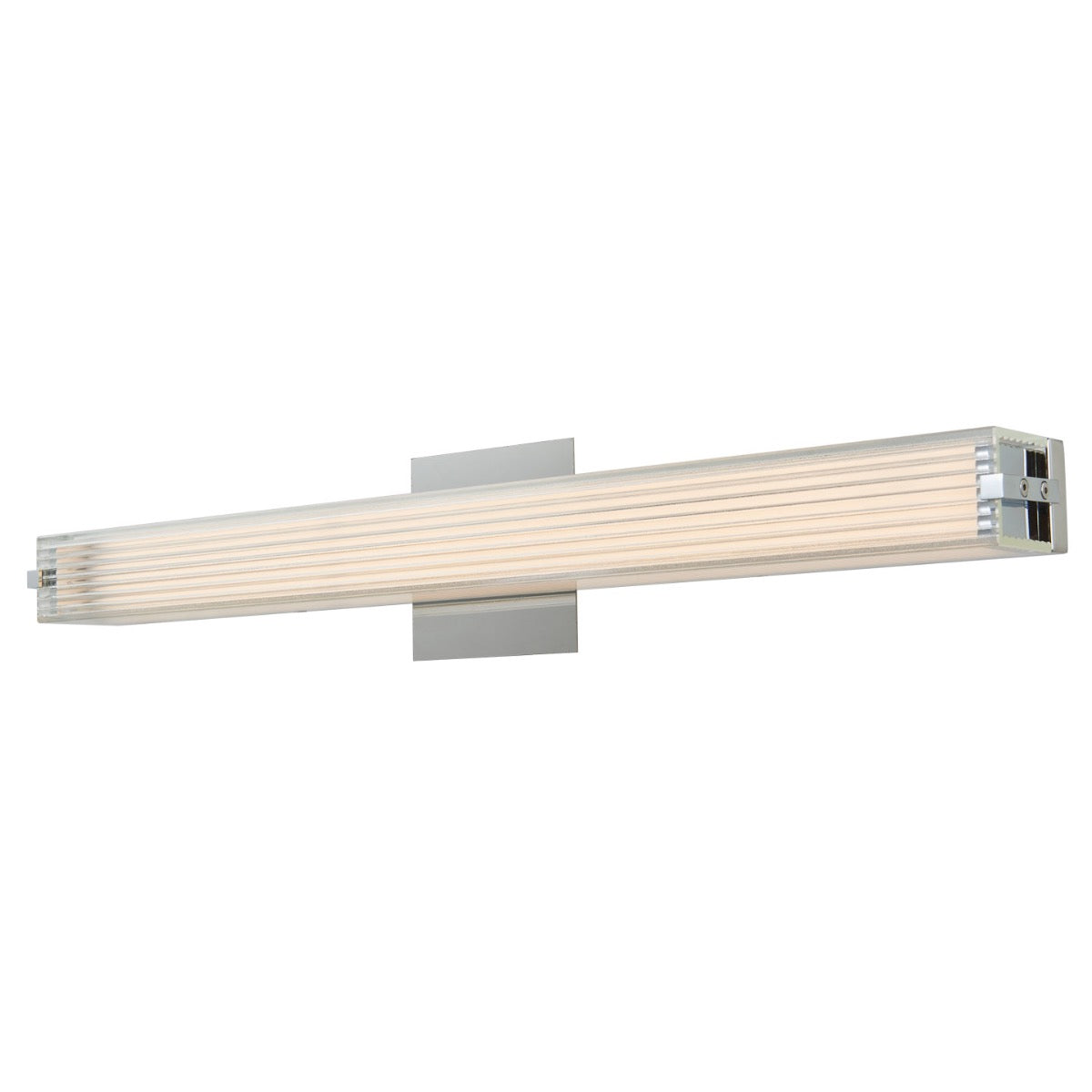 Abra Macie 20175WV 24-inch vanity light with ribbed square glass design for modern bathroom and interior lighting