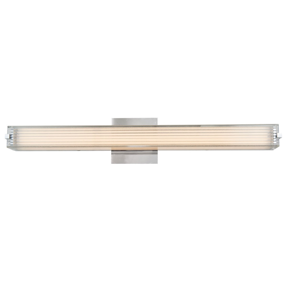 Abra Macie 20175WV 24-inch wall vanity fixture featuring ribbed square glass shades for elegant contemporary illumination