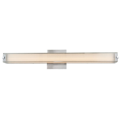 Abra Macie 20175WV 24-inch wall vanity fixture featuring ribbed square glass shades for elegant contemporary illumination