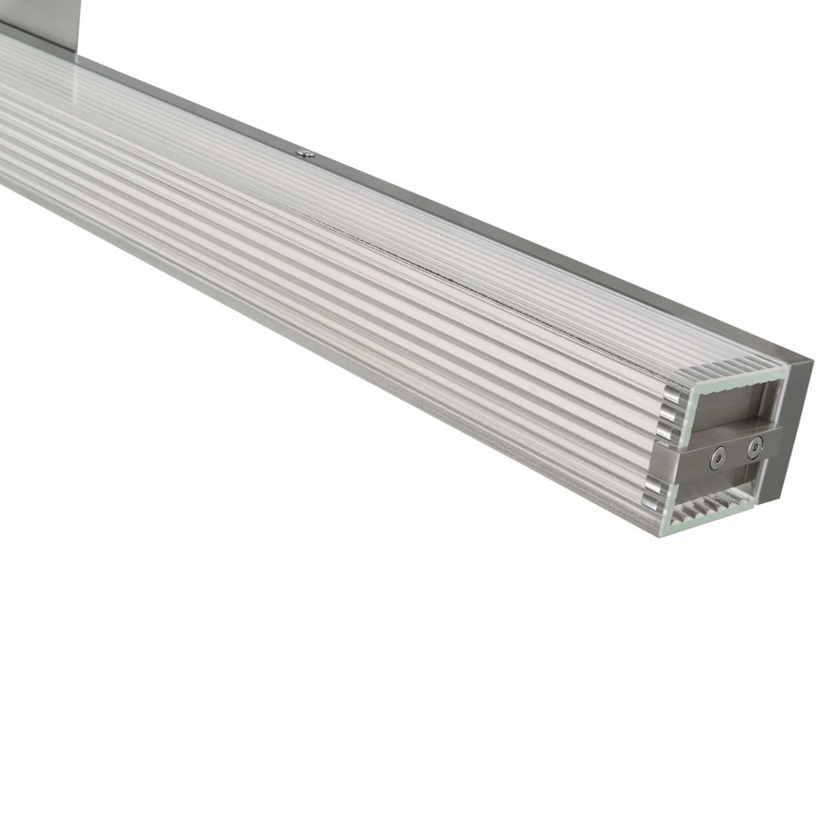 Abra 20176WV Macie bathroom vanity light with textured ribbed square glass construction for residential and commercial interiors