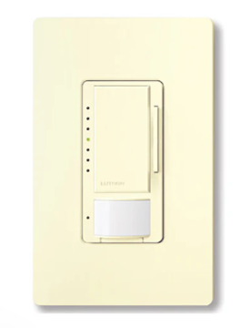 Lutron Maestro occupancy sensor switch in Almond