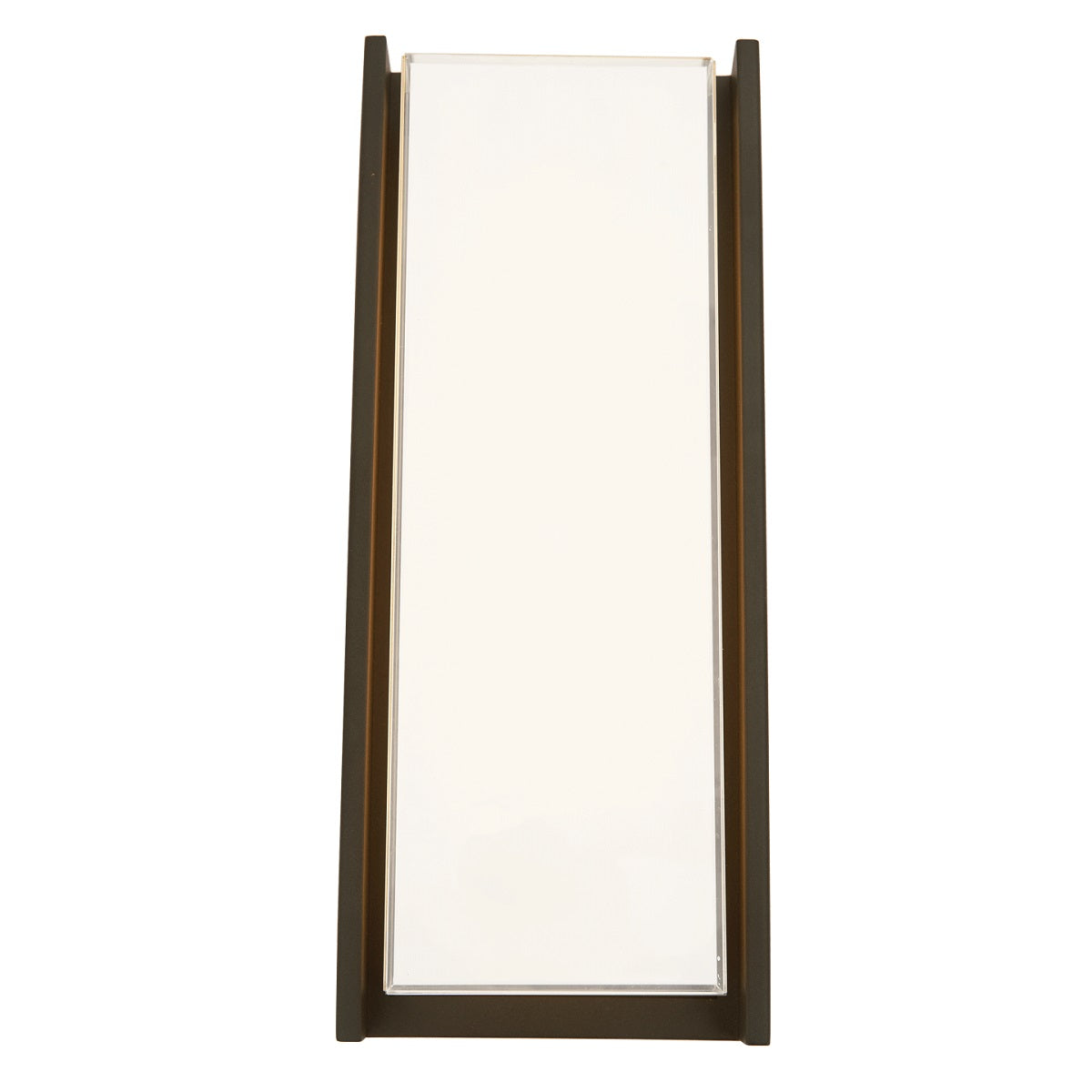Abra Titon 50011ODW outdoor LED wall light featuring sleek mitered glass construction for modern architectural exteriors