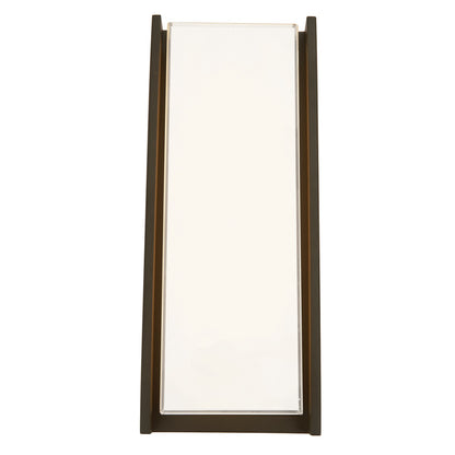 Abra Titon 50011ODW outdoor LED wall light featuring sleek mitered glass construction for modern architectural exteriors
