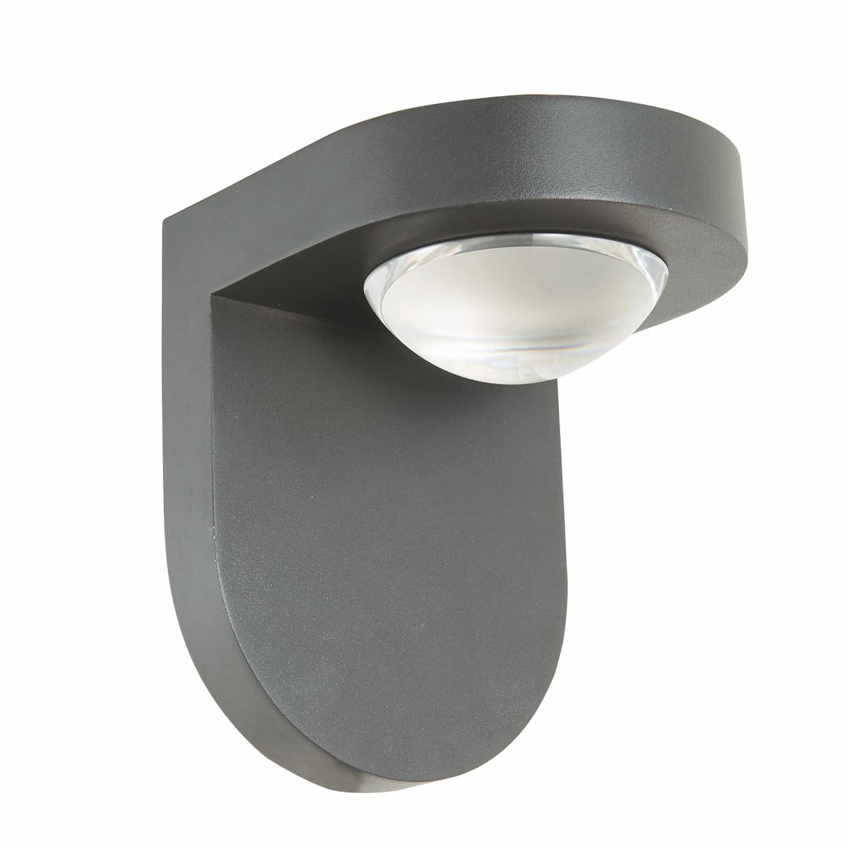 Weather-resistant outdoor lighting with crystal lens for patios and entryways