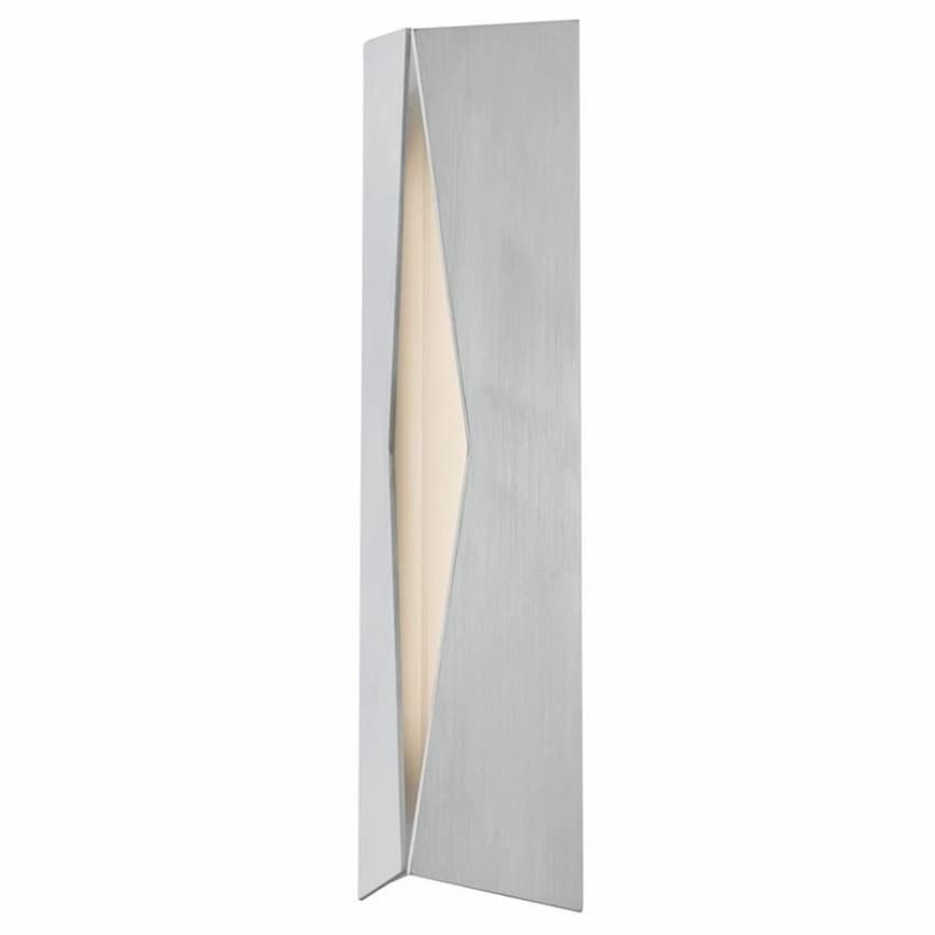 Abra Lighting Omega 50083ODW 18-inch marine grade outdoor wall sconce with frosted glass diffuser and modern architectural design