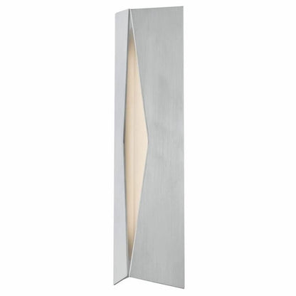 Abra Lighting Omega 50083ODW 18-inch marine grade outdoor wall sconce with frosted glass diffuser and modern architectural design