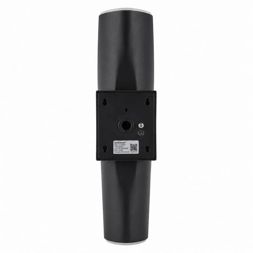 Abra Vortex 50116ODW outdoor wall light featuring a sculptural twirled acrylic design and selectable 3CCT illumination