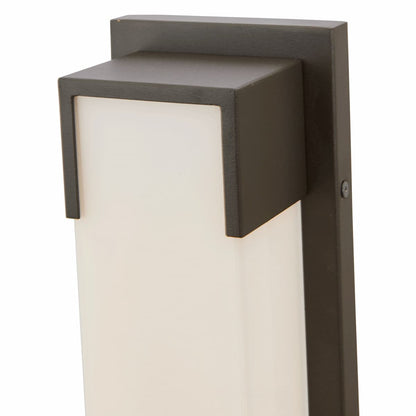 Outdoor LED wall sconce Abra Titon 50045ODW with miter glass design