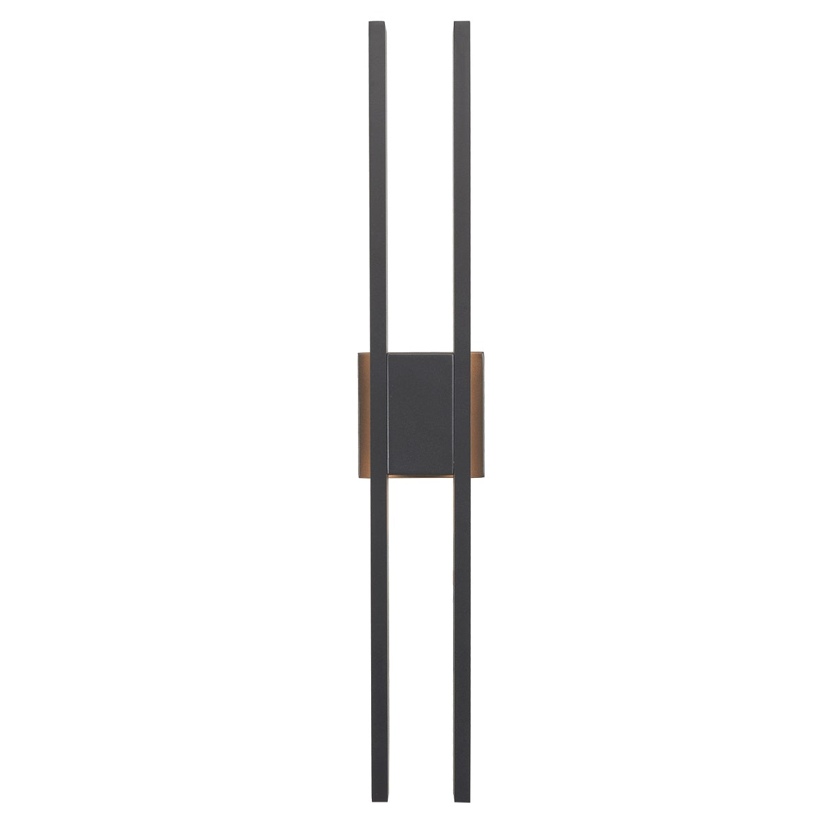 Abra Slate 50009ODW wet location wall light featuring a sleek twin-bar profile for contemporary outdoor illumination