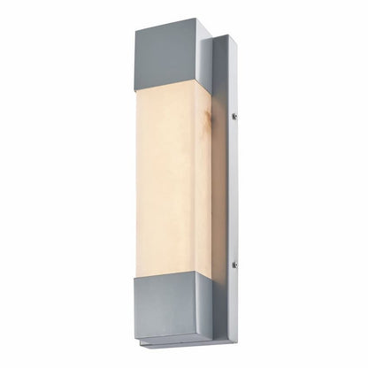 Abra Osiris 50142ODW contemporary outdoor wall light featuring natural alabaster stone for sophisticated architectural illumination