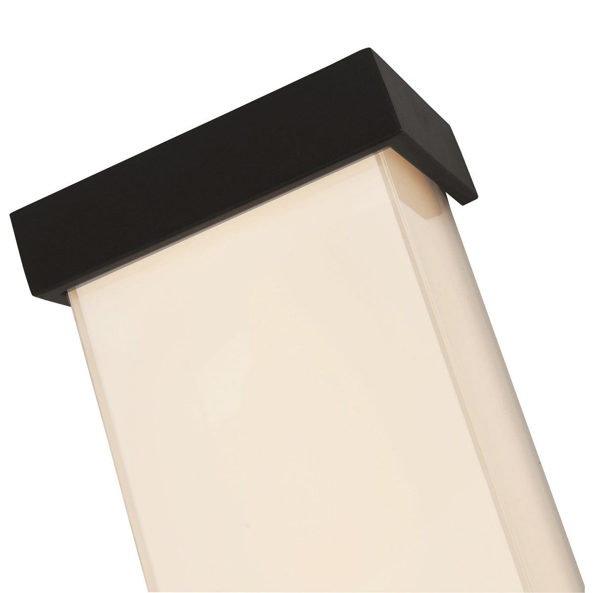 Abra 50013ODW Loki exterior wall sconce with miter glass design and integrated LED illumination for wet locations