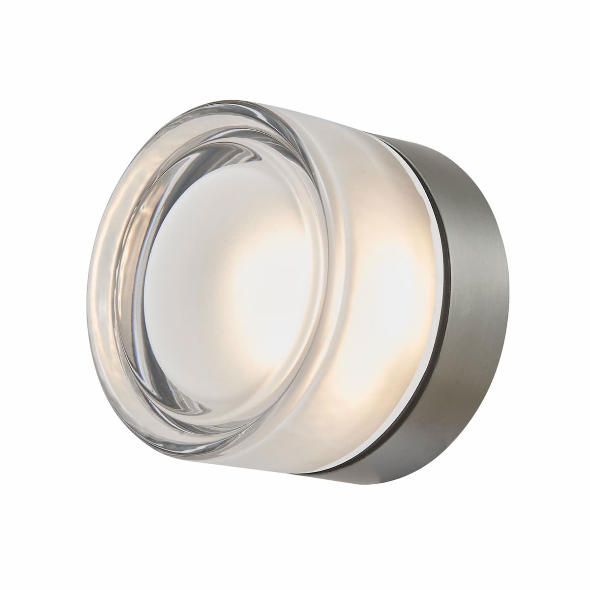 Abra Elf 30002FM wall and ceiling light featuring an indented solid glass design for elegant ambient illumination
