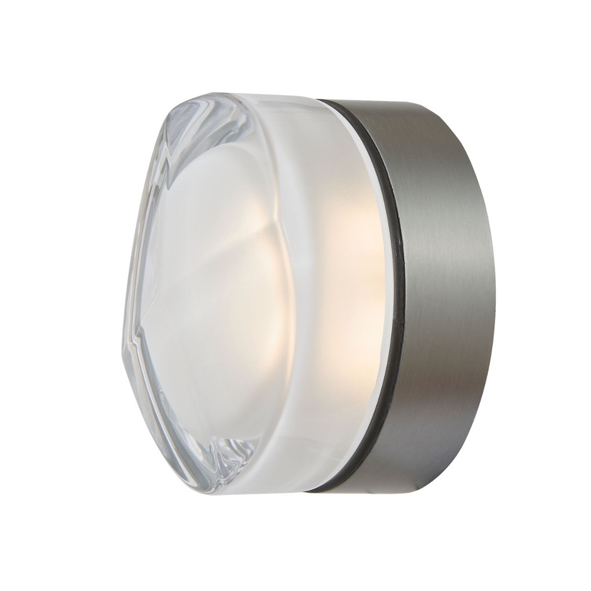 Abra 30003FM Elf wet location LED fixture with textured patterned glass design for residential and commercial spaces