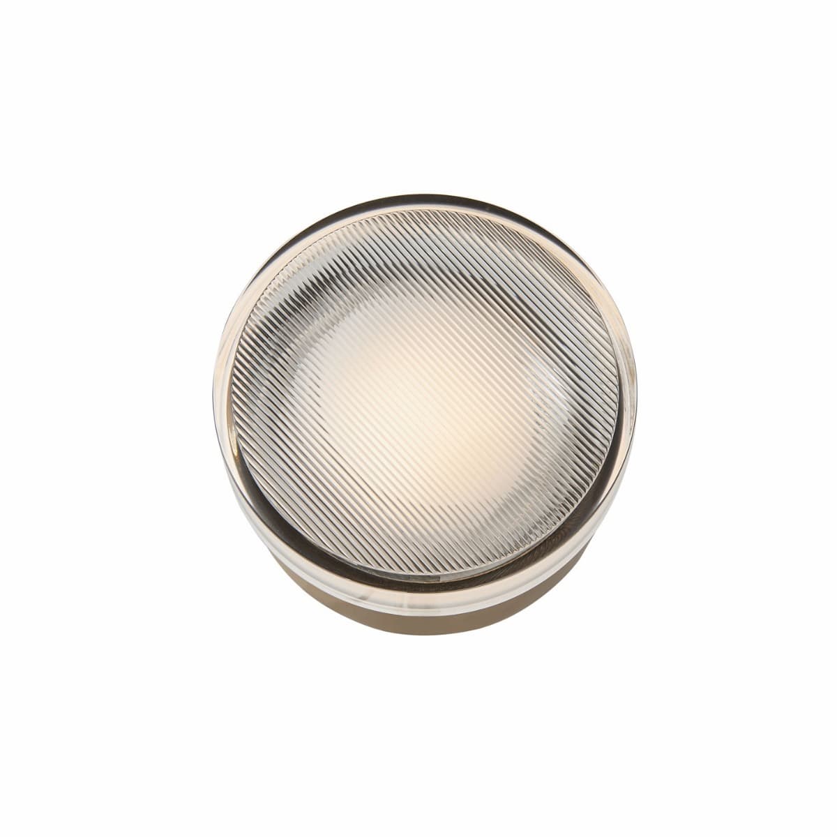 Abra Elf 30005FM wall and ceiling light featuring a striped crystal glass diffuser for elegant ambient illumination