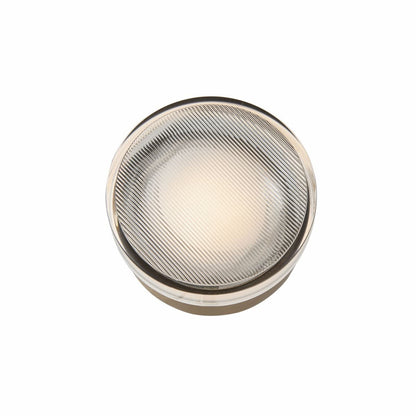 Abra Elf 30005FM wall and ceiling light featuring a striped crystal glass diffuser for elegant ambient illumination