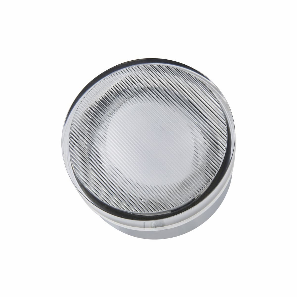 Modern Abra Elf wall or ceiling fixture with textured crystal glass diffuser for bathrooms, patios, hallways, and wet locations