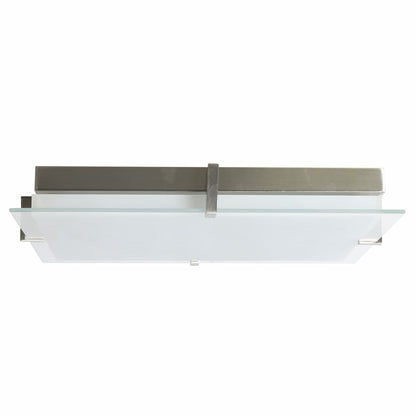 Abra 30013FM Matrix LED flush mount ceiling light with minimalist square glass design for residential and commercial interiors