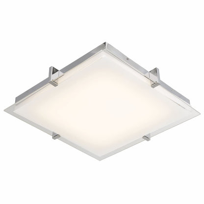 Abra Matrix 30013FM contemporary low-profile flush mount light with elegant square glass diffuser for stylish interior ceiling illumination