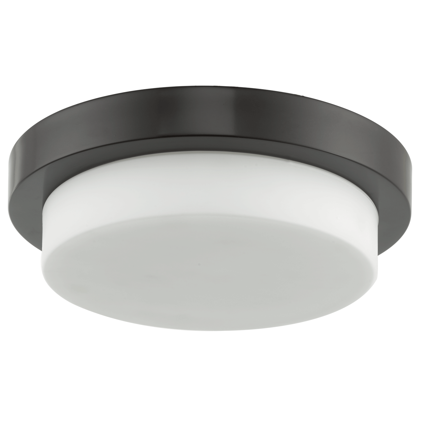 Abra Step 11" Stepped Opal Glass Flushmount with High Output Dimmable LED Bronze