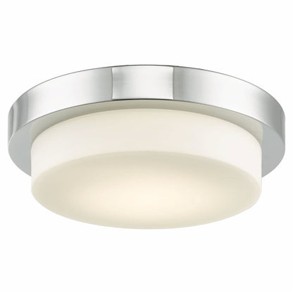 Abra 30014FM Step 11-inch LED flush mount ceiling light with elegant stepped opal glass design for residential and commercial interiors