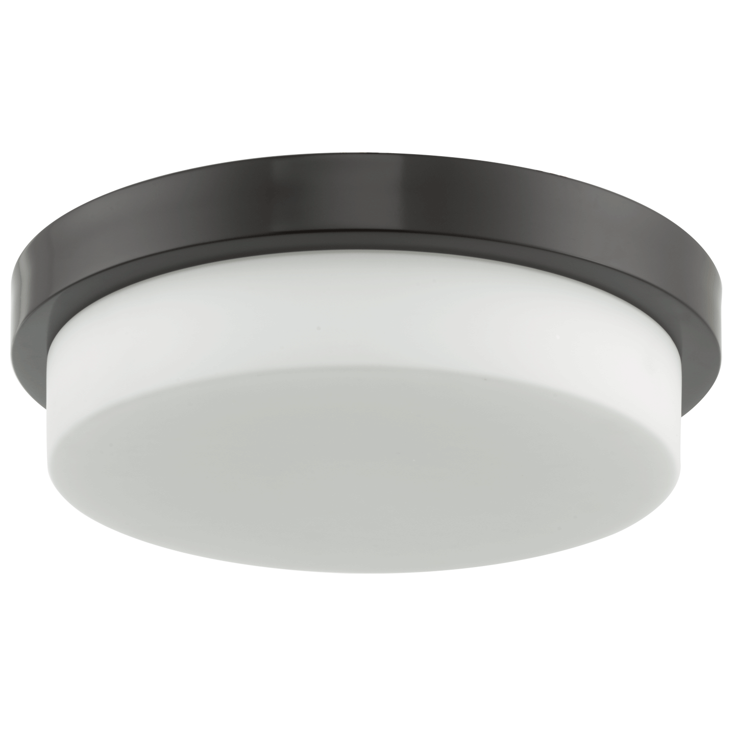 Abra Step 13" Stepped Opal Glass Flushmount with High Output Dimmable LED Bronze