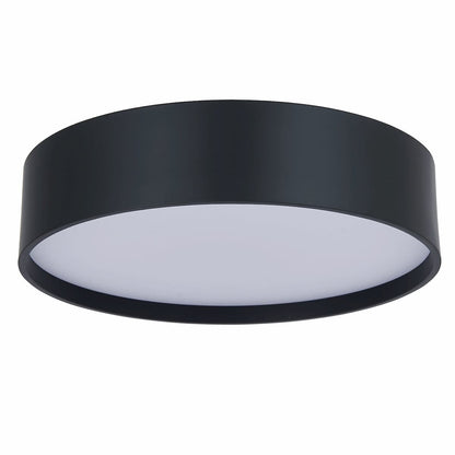 Abra Snare 30026FM 10-inch 3CCT flush mount ceiling light with metal cylinder and frosted glass diffuser for modern interiors