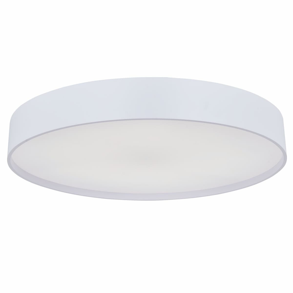 Abra 30028FM Snare 17-inch LED flush mount ceiling light with contemporary metal cylinder frame and frosted glass diffuser