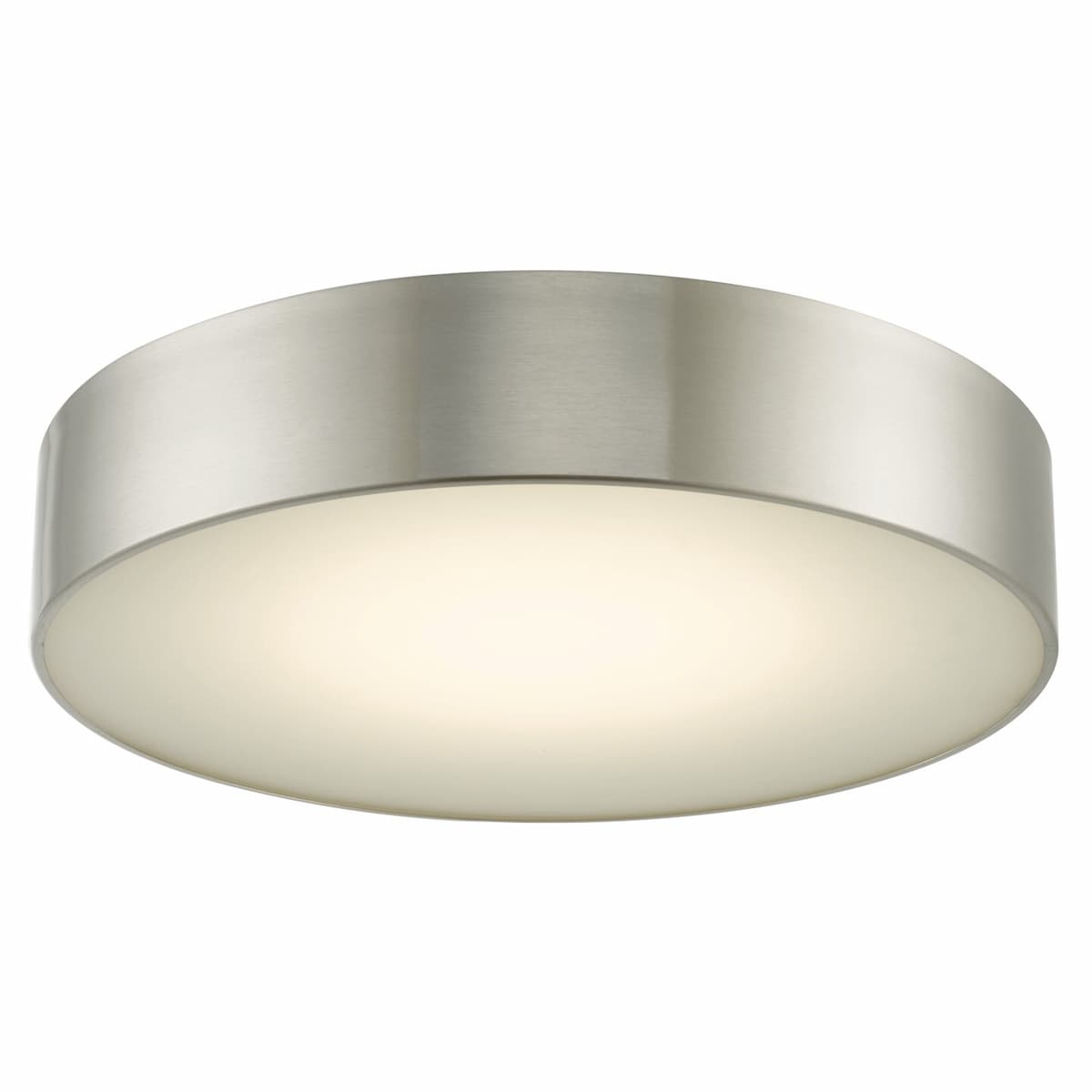 Abra Bongo 30032FM 16-inch frosted glass flush mount ceiling light with high-output dimmable LED for modern interiors