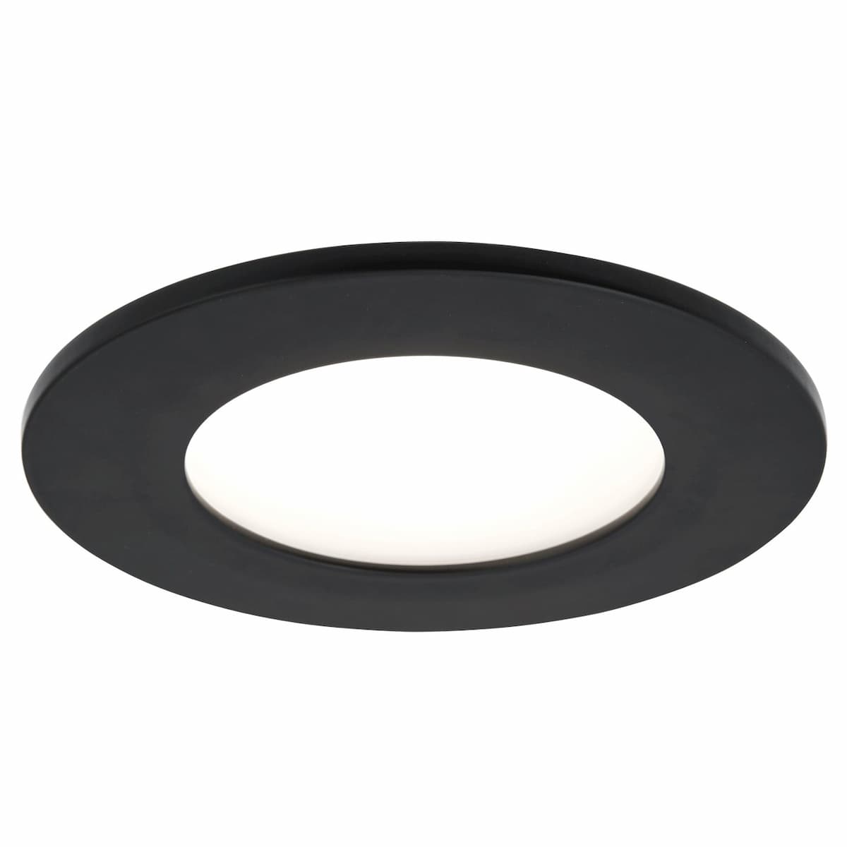 Abra Button 30039FM 4.5-inch wet location flush mount ceiling light with high-output dimmable LED for modern spaces