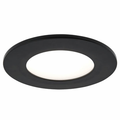 Abra Button 30039FM 4.5-inch wet location flush mount ceiling light with high-output dimmable LED for modern spaces
