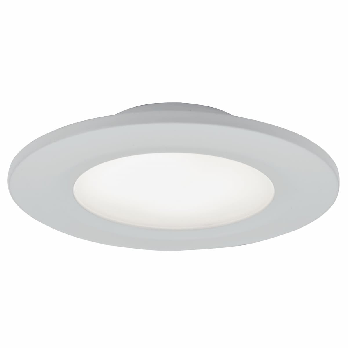 Abra Button 30039FM wet location flush mount fixture featuring a compact design and high-output dimmable LED illumination