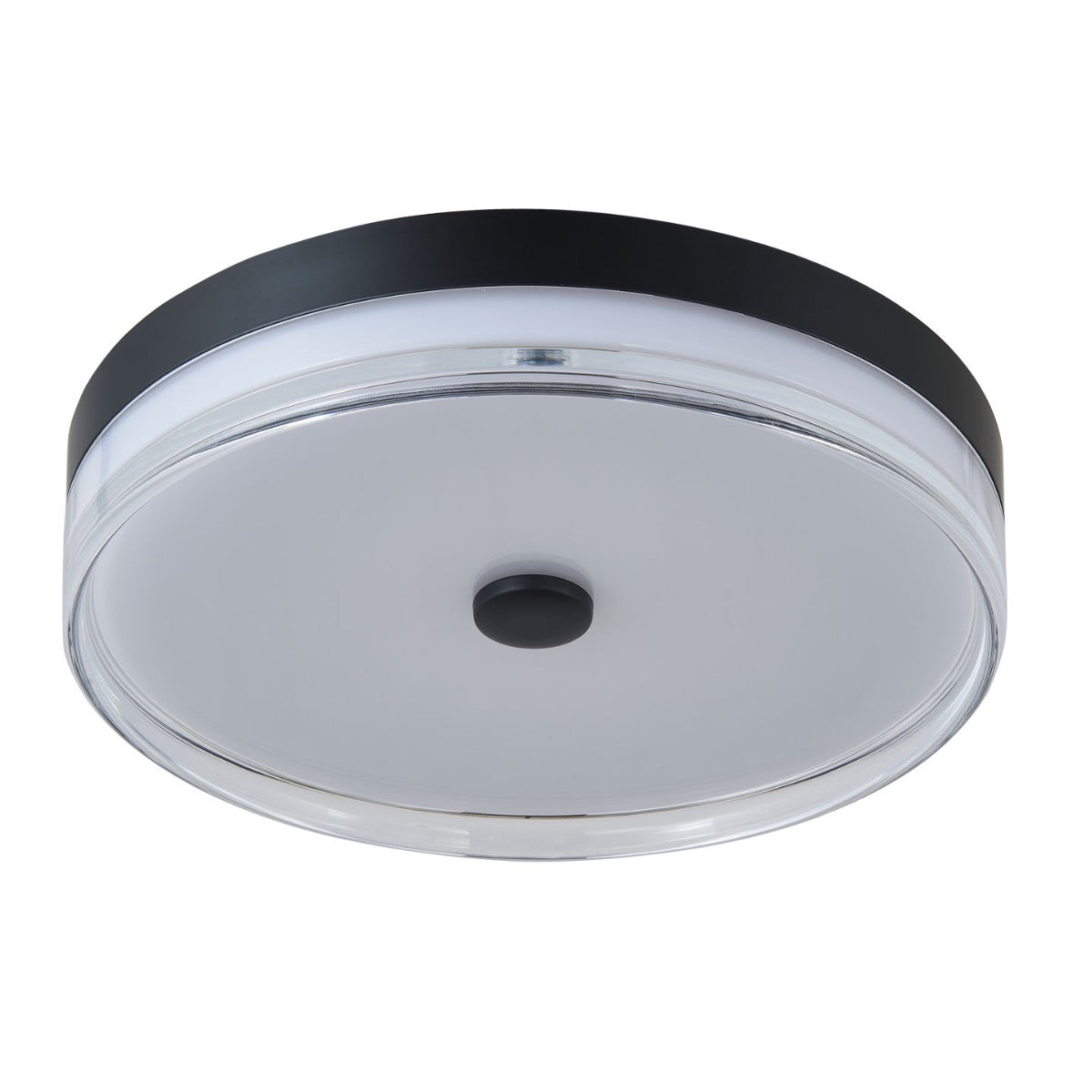 Abra Iris 3CCT 16" Low Profile Flushmount Matte Black