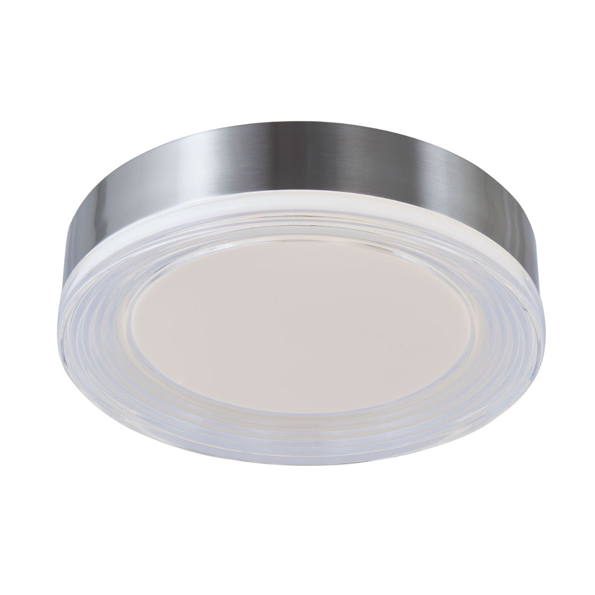 Abra 30043FM Waves 12-inch LED flush mount ceiling light with ribbed acrylic diffuser for contemporary residential lighting