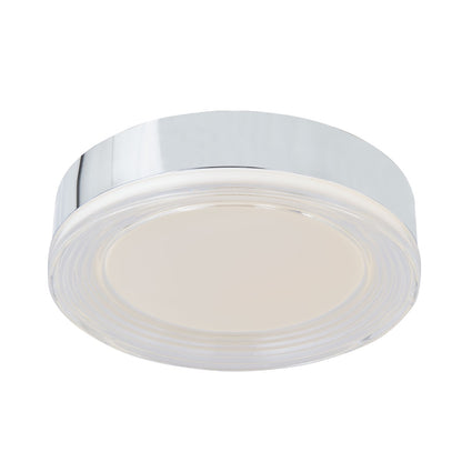 Modern Abra Waves low-profile flush mount ceiling fixture with adjustable color temperature for bedrooms, kitchens, hallways, and living spaces