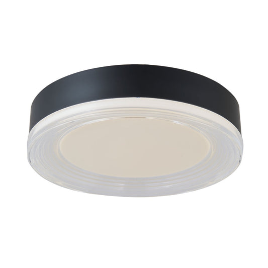 Abra Waves 30043FM 12-inch 3CCT low-profile flush mount ceiling light with ribbed acrylic diffuser for modern interiors
