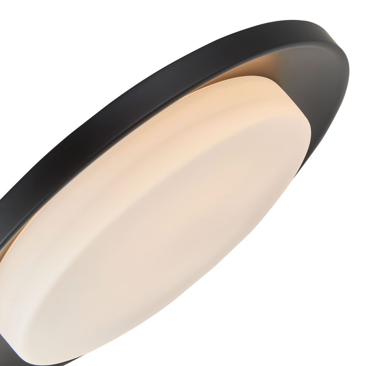 Abra Toto 30047FM flush mount ceiling fixture featuring selectable 3CCT LED lighting and an elegant curved metal frame design