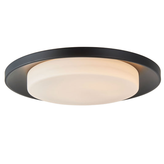 Abra Toto 30047FM 16.5-inch 3CCT flush mount ceiling light with curved metal frame for modern interior lighting